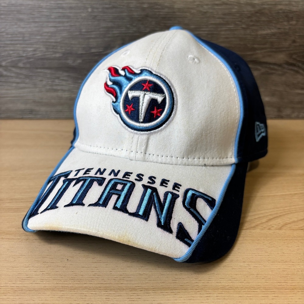 Vintage Tennessee Titans Hat Cap‎ Strap Back Blue NFL Football New Era